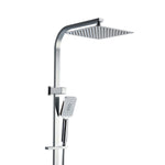 Cefito 10'' Rain Shower Head Set Handheld Square High Pressure Chrome SHOWER-B2-SQ-10-SI