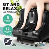 Livemor Foot Massager Massagers Shiatsu Electric Roller Ankle Calf Leg Kneading Black FOOT-MASSAGE-LF03-BK