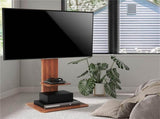 Heavy Duty TV Floor Stand Adjustable Mount 65 Black Brown V178-66739