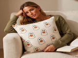 Cute Ghost Heart Decorative Pillow, Halloween Home Decor, Soft Bolster Cushion, Casual Sofa Window V1192-AZ-W-24675