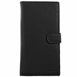 Pierre Cardin Leather Passport Holder Travel Wallet w/ RFID Protection - Black V563-PC-1886-BLK
