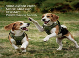 XL size Red No Pull Dog Harness and Leash Set - Reflective Oxford Fabric Puppy Vest with Control V888-ELOSUNG56319-4