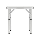 Weisshorn Folding Camping Table 60CM Adjustable Portable Outdoor Picnic Desk CAMP-T-MDF-60