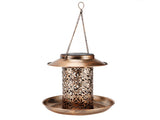 Solar Bird Feeder Solar Powered Garden Light Portable Hanging Hollow Out Courtyard Lamp V1294-YM0901-3111200239311