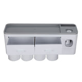 Hanging Magnetic Toothbrush Holder Set with Toothpaste Dispenser Squeezer Toiletry Drawer Holder for V1294-YM0716-3112220052511