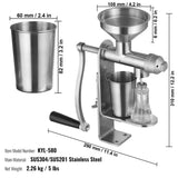Manual Oil Press Machine, Stainless Steel Oil Extractor Machine, Detachable Oil Presser for V952-SDZYJBXG0000CVI1TV0