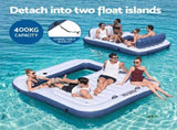 Bestway Inflatable Floating Island Float Lounger Pool Bed 4.16Mx2.68M BW-FLOAT-43964