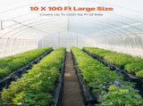 14 Mil Plastic Sheeting Heavy Duty 10' x 100', Thick Plastic Sheeting Roll, Plastic Drop Cloth V952-SLM10FT100FTWVKSTV0