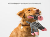 3pcs White Goofy Plush Donkey Squeaky Dog Toy - Large Interactive Chew & Cuddle Buddy V888-ELOSUNG24848