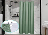 Bath Shower Curtain Set 230gsm Waffle Shower Curtain Thick PEVA Liner Triple Header Hooks for V1294-YM0901-YM888YBTMSY04V24V0001