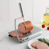 Stainless steel multi-function slicer, precise for even slicing, silicone suction cup for anti-slip V1232-QPQ-001
