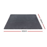 Artiss Floor Rug 200x230cm Plush Area Shaggy Rug Living Room Bedroom Carpet Grey FLR-FLU01-200X230-GY