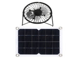 10W Solar Panel with Cooling Fan Photovoltaic Solar Panel for Home Pet Dog House V1294-YM0721-3114210016311