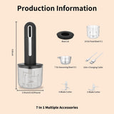 Food Processor - Cordless and USB-C Rechargeable - 4 Cups for Portion Control - Powerful Stainless V1188-MS101-00787-1