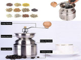 Manual Coffee Grinder - Durable Stainless Burr Mill for Coffee & Spices V1263-JX-4441