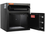 2.5 Cub Depository Safe, Deposit Safe with Drop Slot, Electronic Code Lock and 2 Emergency Keys, V952-LCSBXX25L000IZ30IV0