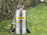 3.5Gal Stainless Steel Sprayer,l Set 20" Wand& Handle& 3FT Reinforced Hose, Hand Pump Sprayer V952-PWQBXG12L00000001V0