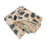 Animal Skin Pattern Soft Flannel Plush Single Size Blanket / Large Throw Rug 150 x 200cm Jaguar V442-STT-BLANKET-ANIMALJAGUAR-TAUPE-SB