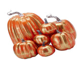 7pcs Simulated Pumpkin Glossy Paint Lightweight Creative Reusable Foam Pumpkin for Decoration Prop V1294-YM0901-3115240060516