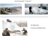 Camouflage Net Sun Shade Screen Polyester Mesh Privacy Cover For Camping RV Patio Decor White, 3 x 4 V1237-ZY-807-244