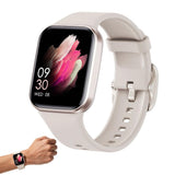 Smart Watch Fitness Tracker Heart Rate 25 Sport Modes for Men Women-Silver V1263-JX-7658-2