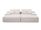 210 cm Oversized Double Chaise Lounge, Corduroy Fabric Sectional Sofa, Cozy Deep Seat Loveseat Sofa V952-CGBYSRSFYSS8Y3HFQ001V0