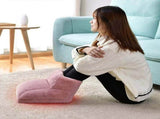 Electric Foot Warmer Plush Heated Slippers - USB Rechargeable Winter Comfort for Men & Women - Thick V1192-AZ-W-31174