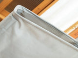 Foldable Laundry Basket Oxford Cloth Easy Install Storage Basket with Mesh Pulleys Light Gray V1294-YM0717-3112220061013