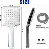 Water Saving Shower Head with 1.5m Hose, Bathroom Handheld V1263-JX-5175
