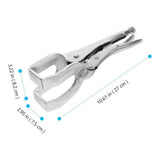 Welding Pliers Plated Silver Steel High Grade Adjustable Locking for Repair Use V1369-AZ3-W-15608
