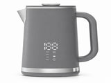 Gray electric kettle, 1.7L stainless steel kettle, 1500W rapid heating, with LED display, adjustable V1197-JY-071602
