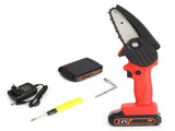 4in Electric Chain Saw Small Rechargeable Handheld Chainsaw for Garden V1294-YM0901-3111210226911
