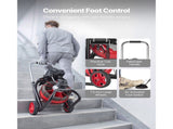 Drain Cleaner Machine 30m x 13mm, Auto Feed Sewer Snake Auger on Wheels - with 8 Cutters & V952-ZDJJKLSGDSTJVBQBO002V3