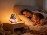 Blazing Maiden Figurine LED Lamp Artistic Resin Sculpture with Crackled Light Effect, Elegant V1107-CS-CYSVBJL