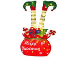 Christabelle Elf in Gift Sack Christmas Display Warm White LED Lights 86cm Decoration Yard Lawn 112_MHA611