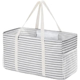 Foldable Shopping Tote with Metal Frame, 46 L V1237-ZY-908-099