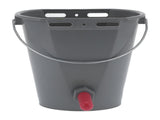 8L Feeder Bucket with 2 Nipple Milk Feeding Barrel Livestock Farm Accessory GrayFor Calf V1294-YM0901-3111210205111