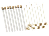8Pack Wine Bottle Torch Kit Long Life Torch Wicks Brass Torch Wick Holders Caps Wine Bottle Torch V1294-YM0710-3117230278011