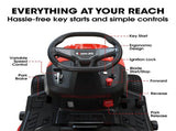 BAUMR-AG 38" Ride On Mower Lawn Tractor, Side Discharge or Mulch, Electric Start, 14hp 452cc, V219-MOWRIDBMP38SA