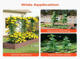 Garden Stakes, 50 Pack, 1455 mm, Plastic Coated Metal Tomato Stakes, Garden Sticks for Plants V952-ZWZCHYZ15M11VIKZD001V0