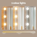 Artiss Dressing Table Set Stool 10 Led Bulbs Wood FUR-V-DRESS04-LED-WD-AB