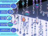 410PCS Suncatcher Making Kits for Adults Crystal Sun Catchers Crafts with Hooks Chains Pendants V1192-AZ-W-25982