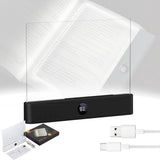 Flat Book Light, Upgraded Smart LED Reading Light with 3 Colors & Timer, Rechargeable Dimmable Eye V1366-AZ2-W-11505