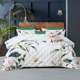 Bianca Indi White Polyester Coverlet Set Super King V442-BCA-COVERLETS-INDI-WHITE-SK