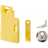 Heavy Duty Steel Caravan/Trailer Hitch Lock With Padlock V1188-MS-227-2246