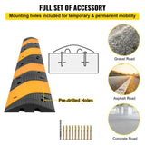 Rubber Speed Bump, 2 Pack 2 Channel Speed Bump Hump, 42" Long Modular Speed Bump Rated 22000 LBS V952-YCZDLCG402PCS1S6RV0