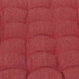 J Elliot Home Set of 2 Outdoor 100% Cotton Chair Pads 40 x 40 cm Solid Red V442-IDC-CHAIRPAD-SETOF2COTTONSOLID-RED-SQ