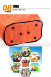 Foldable Picnic Basket Aluminum Frame Waterproof 600D Oxford Red V1188-MS-616-060