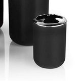 Trash Can Toothbrush Holder Set Toilet Brush Soap Box Lotion Dispenser Black Hotel Bathroom V1294-YM0703-3112230004411