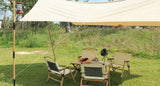 4 Chairs & 1 Table Set Bamboo Camping Folding Portable Outdoor Picnic Travel BBQ V563-MD-020MN_019M-NW__SET4